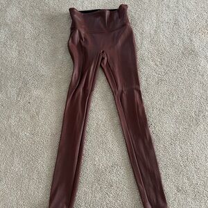 Spanx faux leather shiny leggings